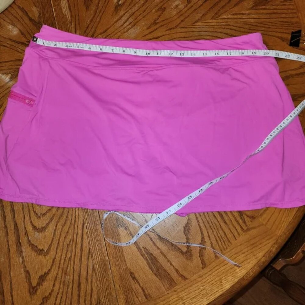 Swim skirt Tennis Vibrant Pink w/ Pocket
